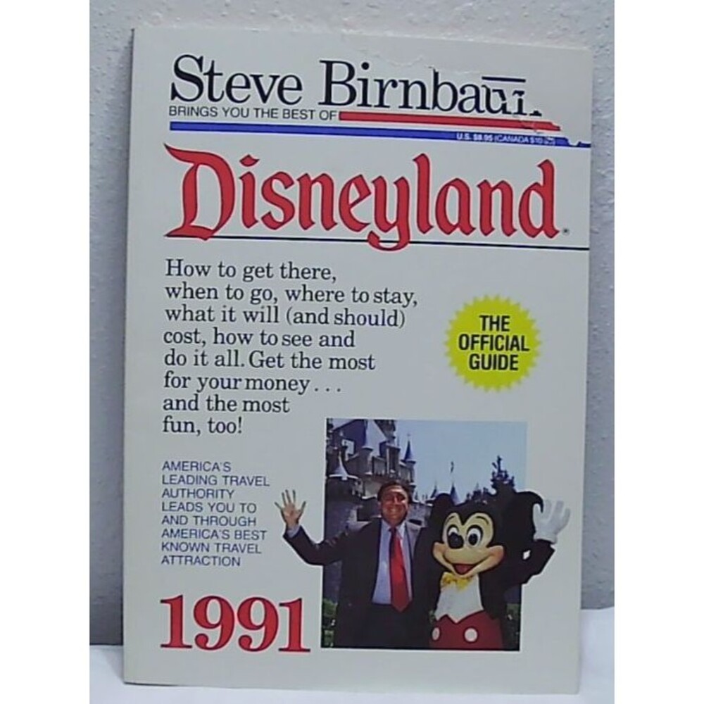 Best of Disneyland 1991 The Official Guide - Paperback By Birnbaum, Stephen